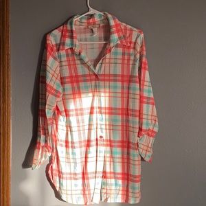 Button Down Plaid Shirt
